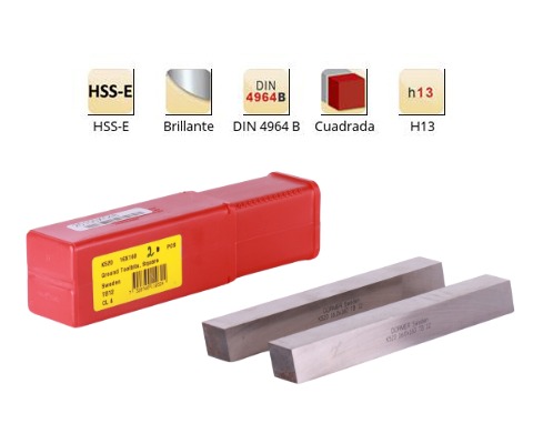 PACK X2 CUCHILLA CUADRADA 12X160MM HSS-E CO11% K520 DORMER